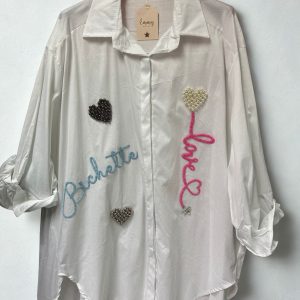 Camisa Blanca Bordada